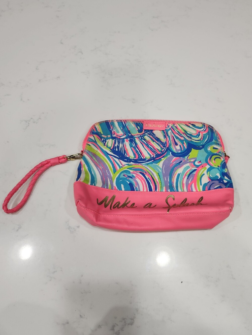 Lilly Pulitzer Pink Multi-Color Wristlet Pouch